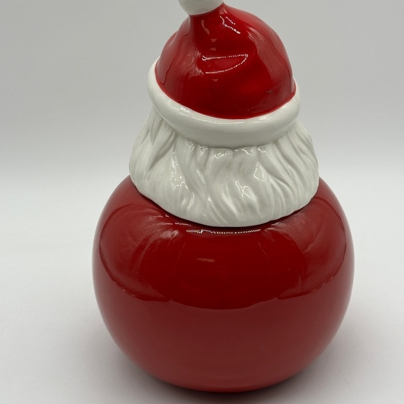 Potterybarn 2012 Ceramic Santa Clause Cookie Jar/Canister - Picture 3 of 8